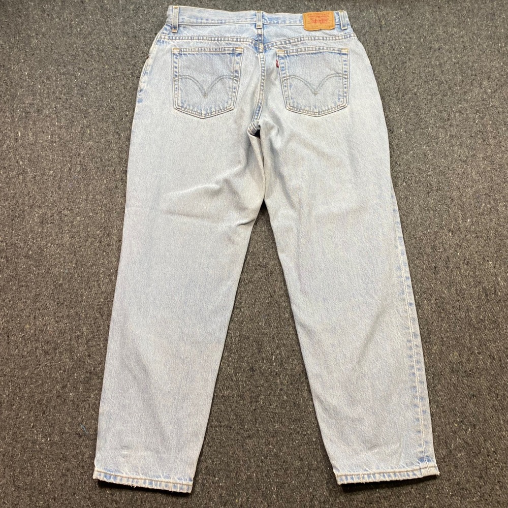 Levi 550 Jeans 16 Womens Light Blue Skater Classic Relaxed Tapered Leg TShirt - Picture 7 of 13